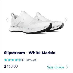 Brand new in box Tiem Slipstream White marble 8.5